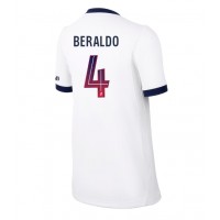 Paris Saint-Germain Lucas Beraldo #4 Vieraspaita Naiset 2026-27 Lyhythihainen